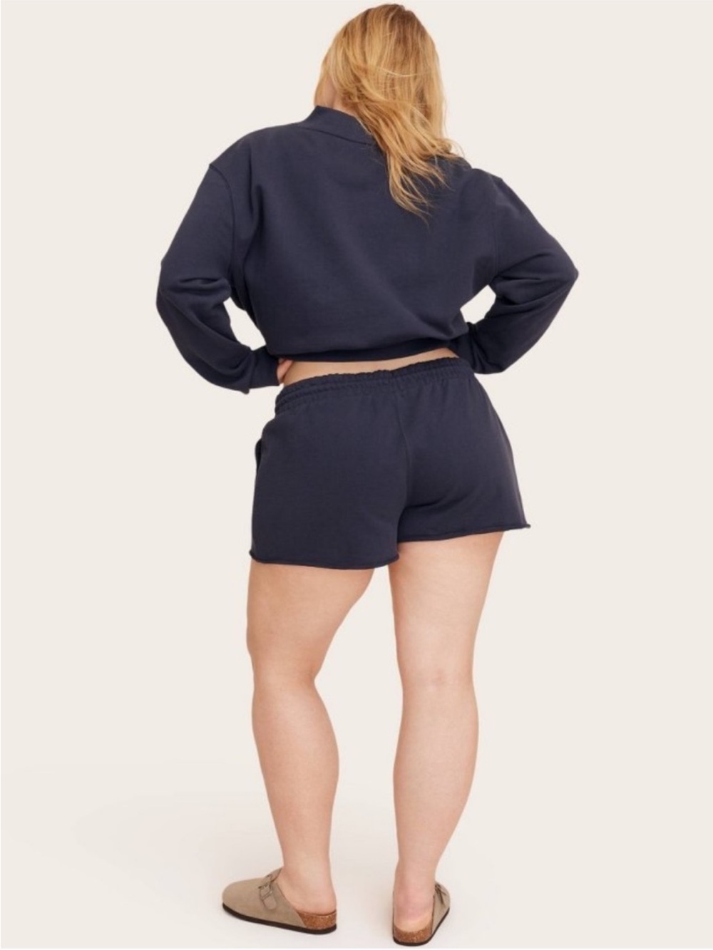 Parke x Target Women’s Navy 100% Cotton Mid-Rise Knit Pull On Shorts Size M - Picture 3 of 12